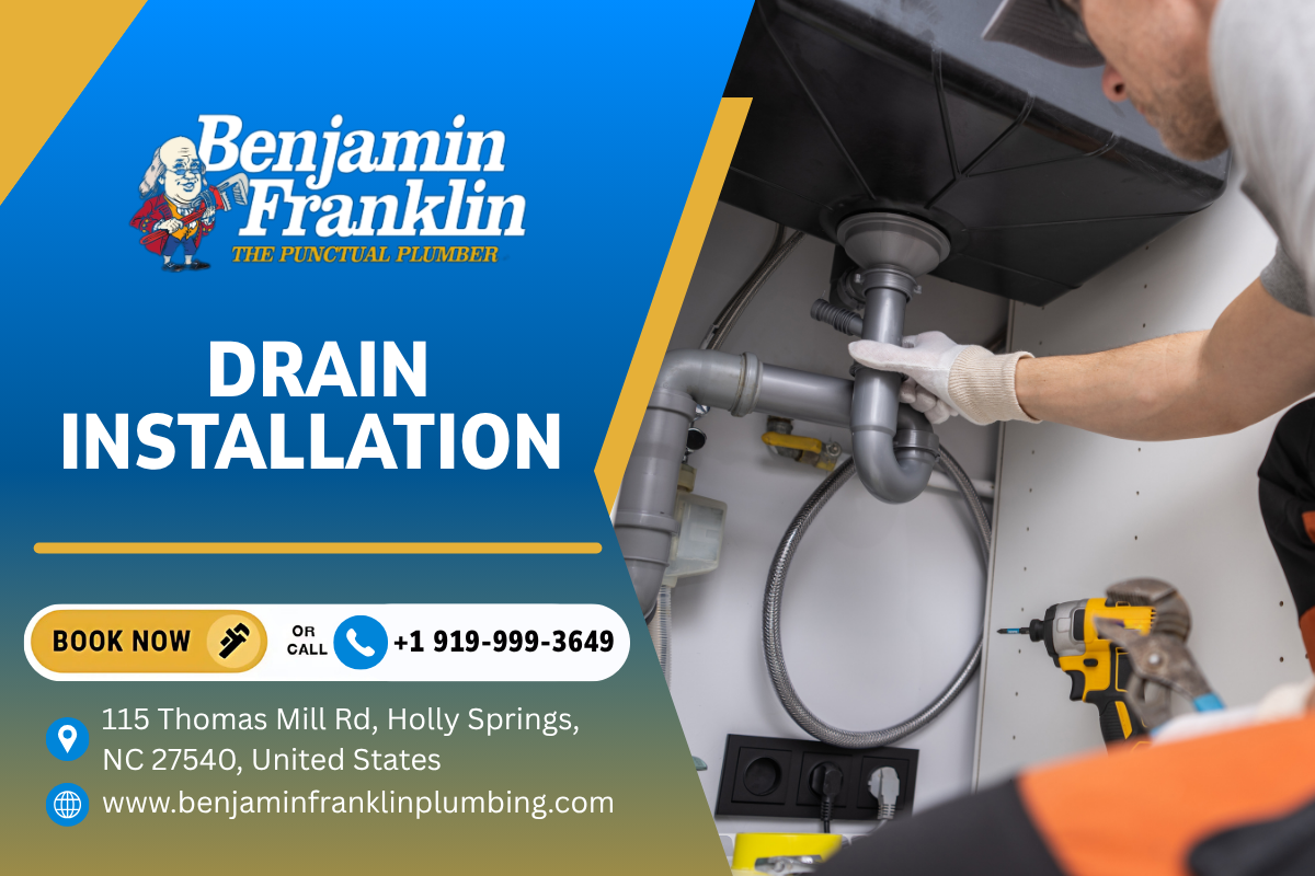 Drain Installation in Holly Springs